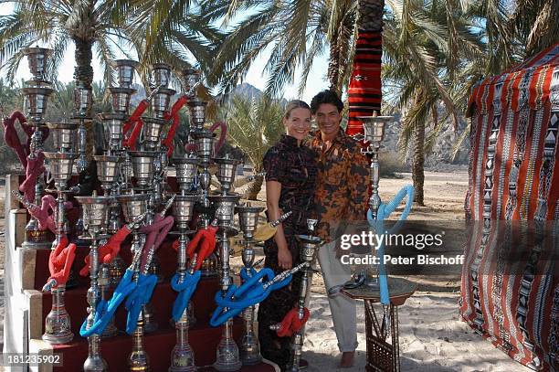 Tanja Wedhorn, Pascal Breuer, Dreharbeiten der ZDF-Reihe: "Traumschiff""Oman" "Wunschkind", Muscat/Oman/Arabien, , Hotel: "Al Bustan Palace...