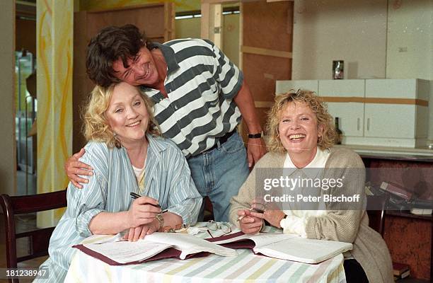 Doris Kunstmann, Herbert Herrmann , Cordula Trantow, , Theaterstück: "Ein ungleiches Paar", Hamburg, , Probe, Drehbuch, Bühne, Theater, Schauspieler,...