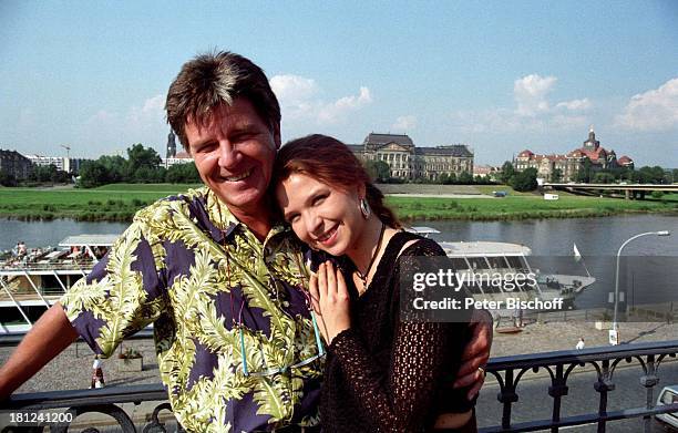 Egon Wellenbrink, Tochter Susanna Wellenbrink, , Dresden, Elbe, Fluss, Vater, Familie, Urlaub, Schauspielerin, Musiker, Schauspieler, Promis,...