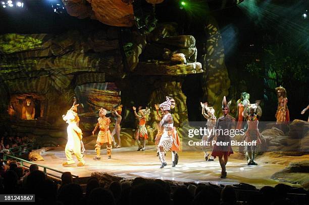 König der Löwen Show, "Disneyland Park", "Disneyland Resort Paris", Paris/Frankreich, Europa, , Bühne, Auftritt, Musical, Theater, Kostüm,...