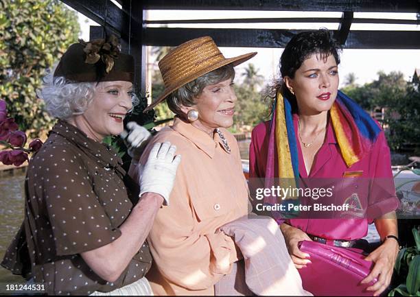 Elisabeth Wiedemann, Tilly Lauenstein, Anja Kruse, , PRO 7 - Serie "Glueckliche Reise", Folge 7, "Thailand", , Bangkok/Thailand/Asien, "Kloang",...