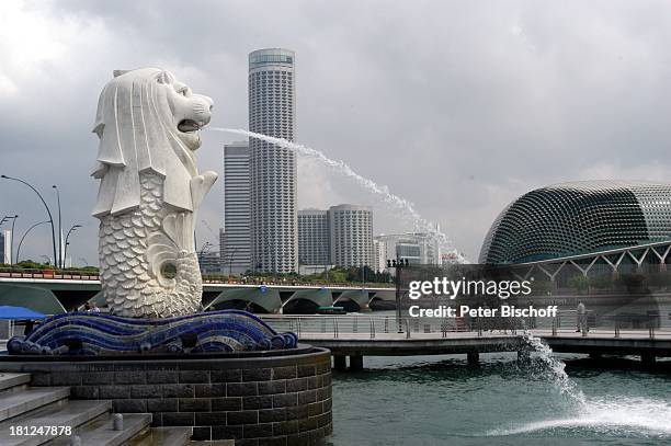 Wahrzeichen Singapurs: "Merlion", Reise, Singapur/Asien, ,