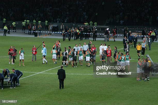 Fußballmannschaft "SV Werder Bremen", DFB-Pokalendspiel 2004 "SV Werder Bremen - Alemannia Aachen", Berlin, , "Olympia-Stadion", Fussball, Spiel,...