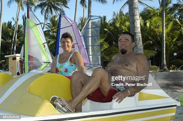Walter Scholz, Ehefrau Silvia, Hotel "Riu Palace Macao", Playa Arena Gorda, Punta Cana, Dominikanische Republik, Karibik, Luxushotel, 5-Sterne-Hotel,...