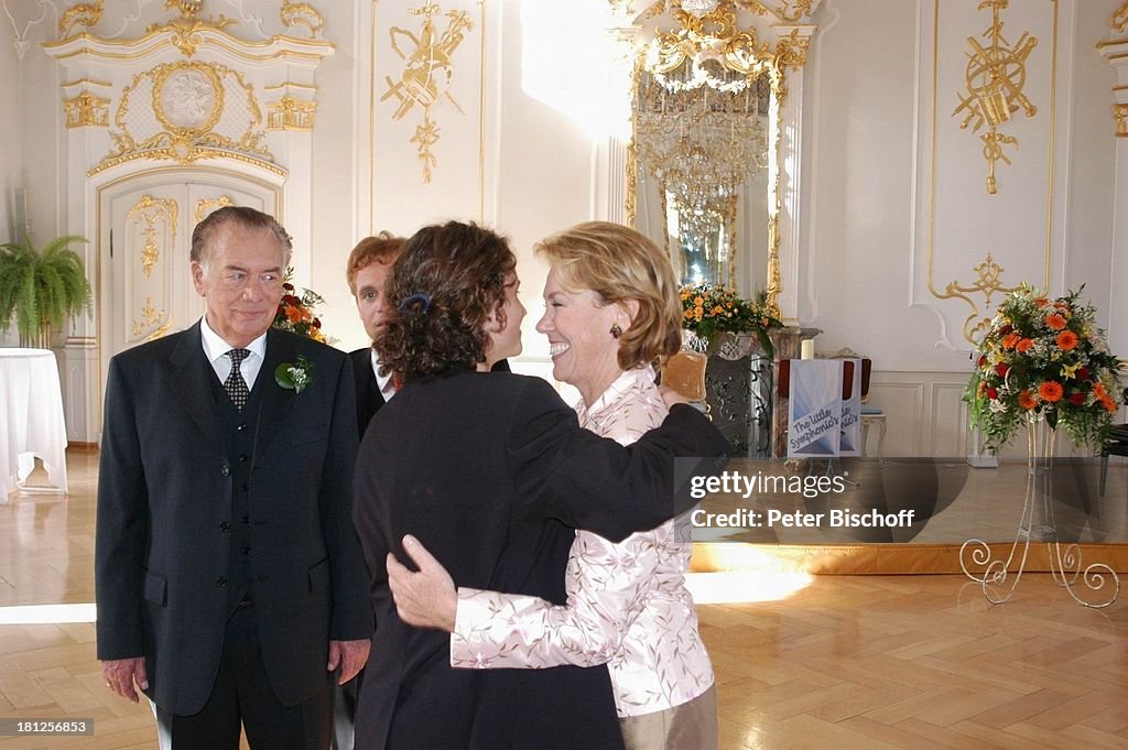 Andreas Winterhalder (mi.), Klausjürgen Wussow (li.), Gaby Dohm 