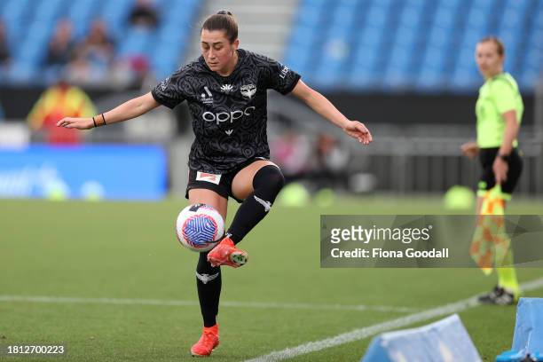Hope Breslin of Wellington during the A-League Women round six match between Wellington Phoenix and Perth Glory at Go Media Stadium, on November 25...