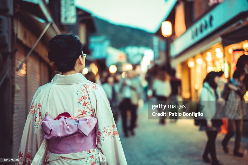 Woman in kimono