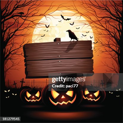 Halloween Wooden Sign Halloween Wooden Sign