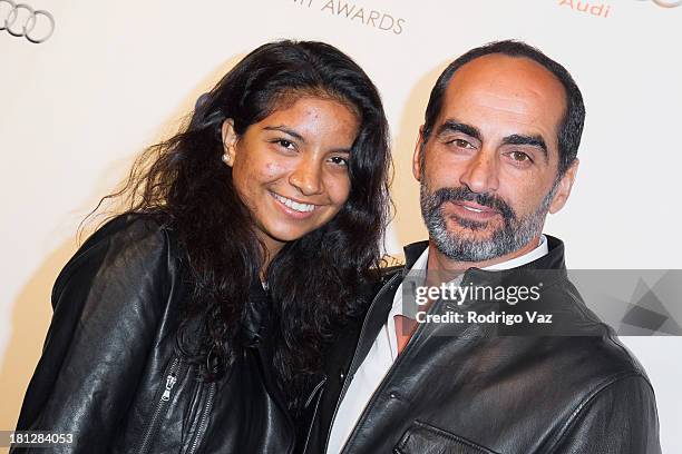 Actopr Navid Neghaban arrives at the 65th Primetime Emmy Awards Writer Nominees at Academy of Television Arts & Sciences on September 19, 2013 in...