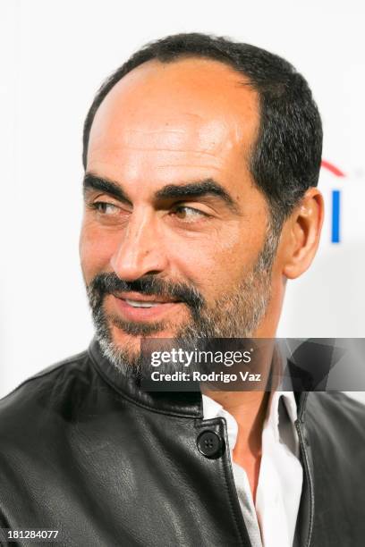 Actopr Navid Neghaban arrives at the 65th Primetime Emmy Awards Writer Nominees at Academy of Television Arts & Sciences on September 19, 2013 in...