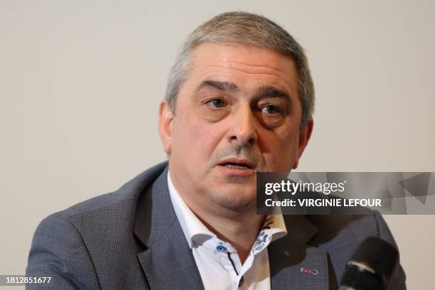 Michel d'Alessandro of PPP pictured during a press conference of Belgian Post Group PPP, Thursday 30 November 2023 in La Hulpe. PPP is in the running...