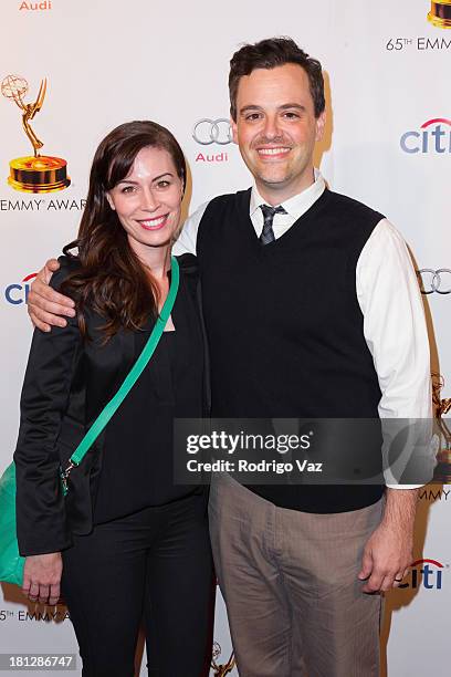 Writer Bobby Mort arrives at the 65th Primetime Emmy Awards Writer Nominees at Academy of Television Arts & Sciences on September 19, 2013 in North...