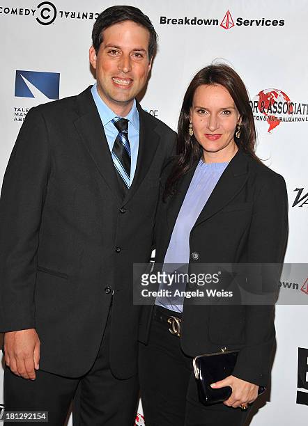 Dennis Baker and Rochelle Rose of SAG attend the 12th Annual Heller Awards at The Beverly Hilton Hotel on September 19, 2013 in Beverly Hills,...