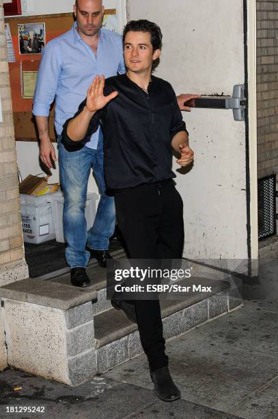 Orlando Bloom is seen on September 19, 2013 in New York City.