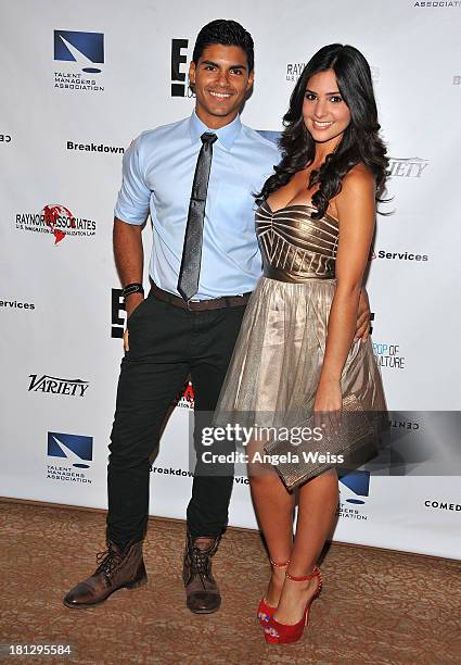 Actors Marlon Aquino and Camila Banus attend the 12th Annual Heller Awards at The Beverly Hilton Hotel on September 19, 2013 in Beverly Hills,...