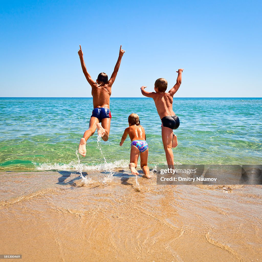 Children on a beach