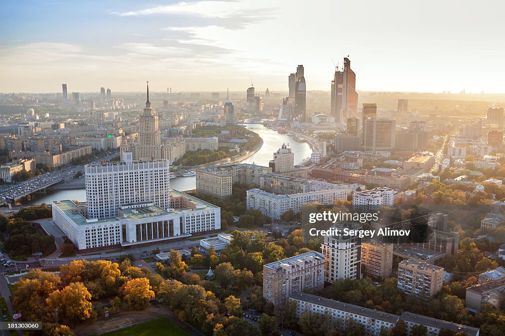 Autumn view of Moscow
