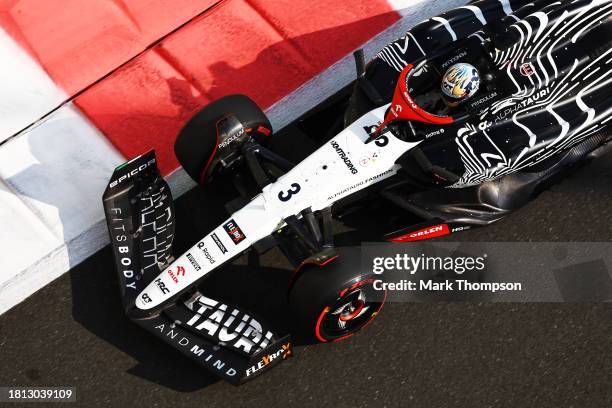 Daniel Ricciardo of Australia driving the Scuderia AlphaTauri AT04 on track during final practice ahead of the F1 Grand Prix of Abu Dhabi at Yas...