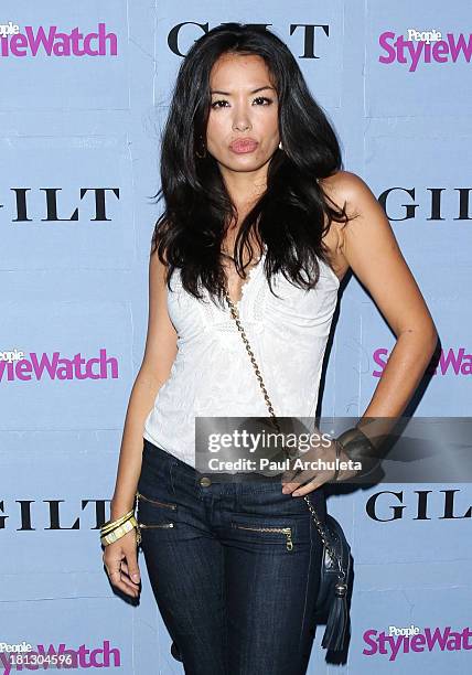 Actress Stephanie Jacobsen attends the People StyleWatch 3rd annual Denim Issue party at Palihouse on September 19, 2013 in West Hollywood,...