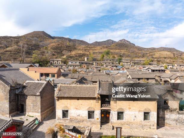 zheshui village in lingchuan county, jincheng city, shanxi province, china - northern china stock pictures, royalty-free photos & images