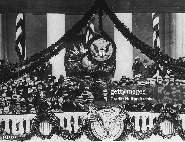 FDR Giving Inaugural Address