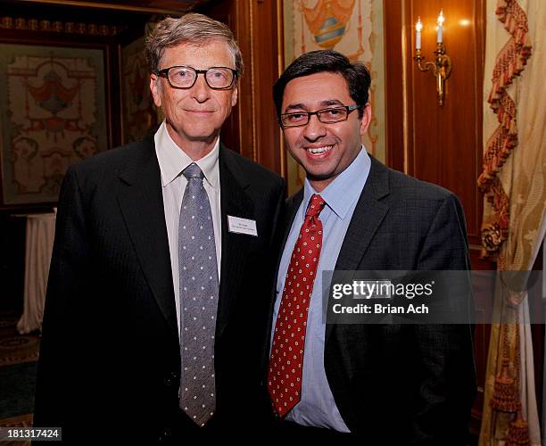 Bill Gates of the Gates Foundation, winner of the Public Service Award, and Nehal N. Mehta, MD MSCE FAHA of the National Heart Lung Blood Institute,...