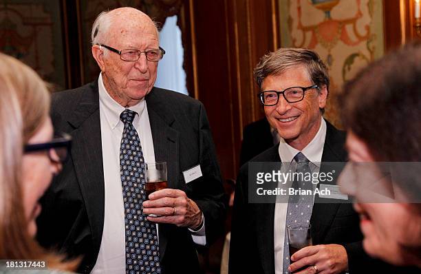 Bill Gates, Sr. And Bill Gates are seen during the The Lasker Awards 2013 on September 20, 2013 in New York City.
