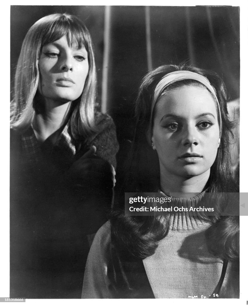 Actresses Alison Seebohm and Francesca Annis on the set of the movie ...