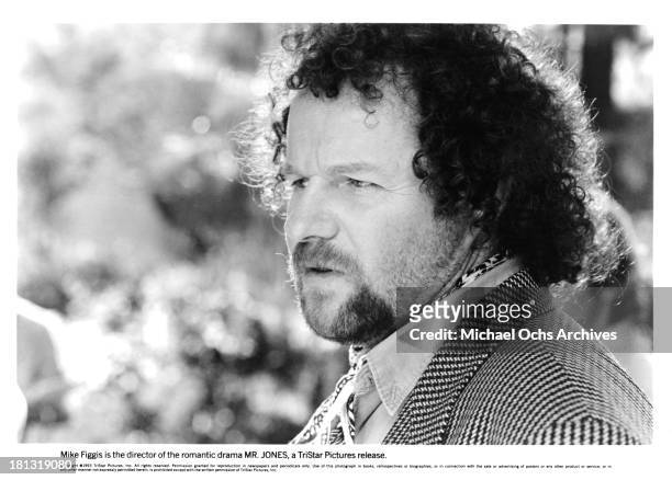 Director Mike Figgis on the set of the Tri Star movie " Mr.Jones" in 1993.