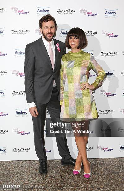 Chris O'Dowd and Dawn O'Porter attend the Best Friends Ball to launch Breast Cancer Care's Pink Fridays campaign at Bush Hall on September 20, 2013...