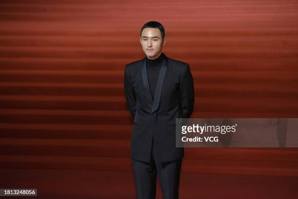 Actor Ethan Juan arrives at the red carpet of the 60th Golden Horse Awards at the Sun Yat-sen Memorial Hall on November 25, 2023 in Taipei, Taiwan of...