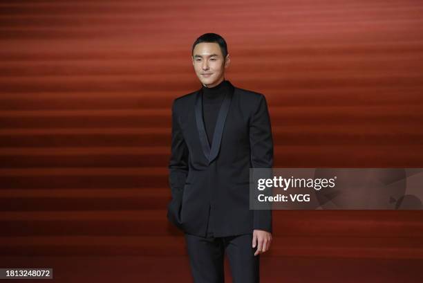 Actor Ethan Juan arrives at the red carpet of the 60th Golden Horse Awards at the Sun Yat-sen Memorial Hall on November 25, 2023 in Taipei, Taiwan of...