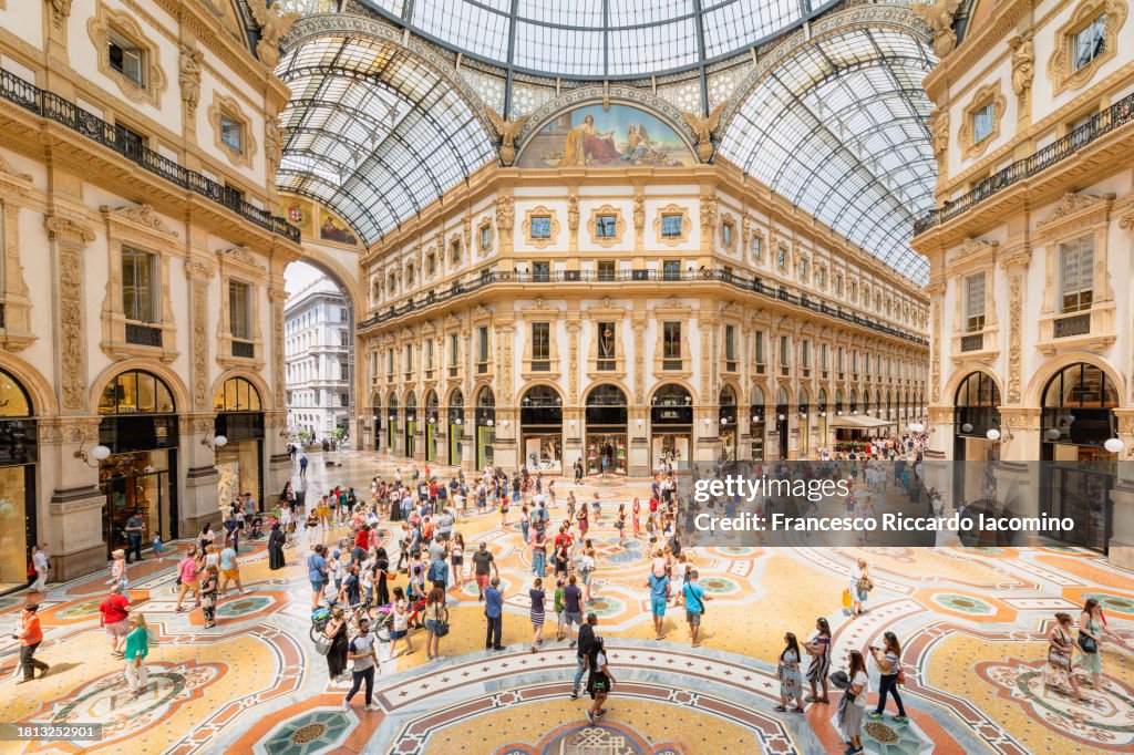 Vittorio Emanuele II gallery, Milan, Lombardy, Italy