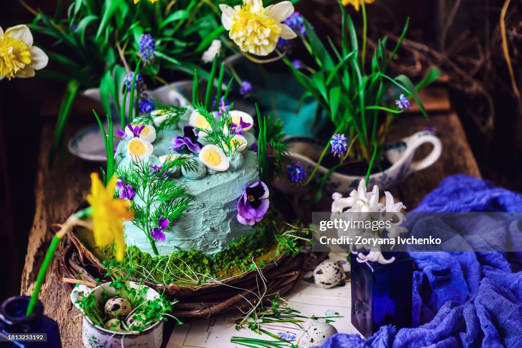 Fish layer cake with tuna mousse and quail eggs