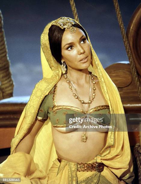 Mary Ann Mobley in a scene from the film 'The King's Pirate', 1967.