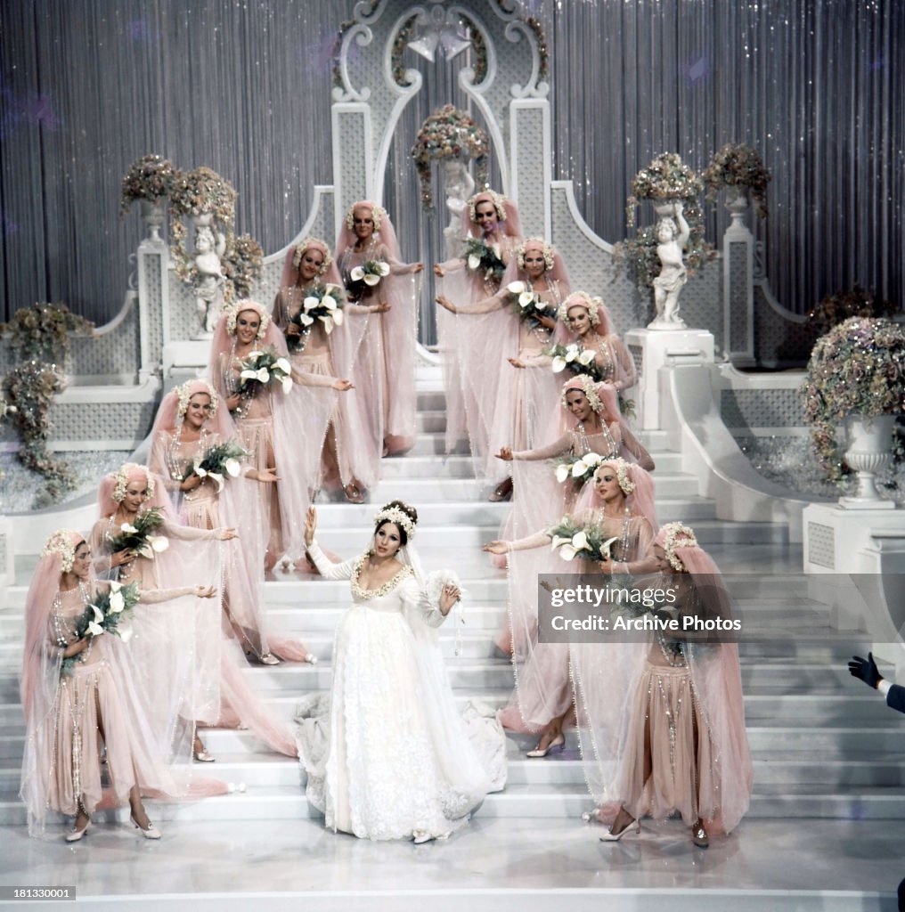 Barbra Streisand sings in a wedding dress in a scene from the film... News Photo - Getty Images Barbra Streisand sings in a wedding dress in a scene from the film... News Photo - Getty Images