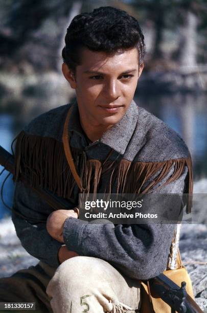 Frankie Avalon in a scene from the film 'The Alamo', 1960.