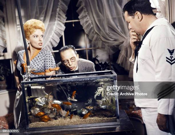 Carole Cook, Don Knotts and Jack Weston in a scene from the film 'The Incredible Mr. Limpet', 1964.