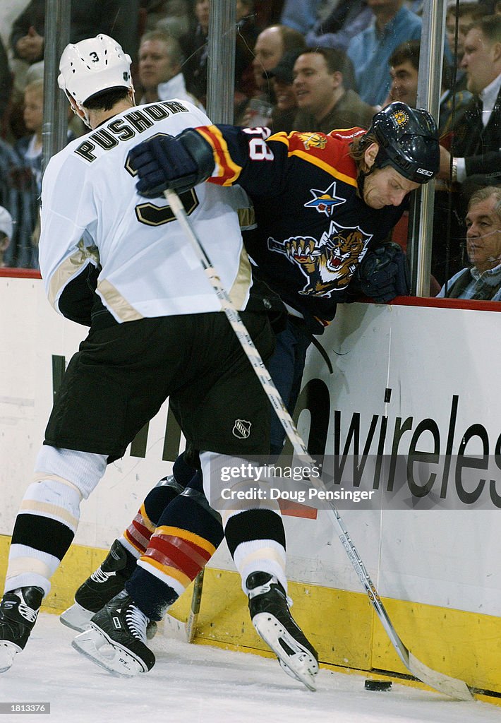 Beaudoin checked by Pushor