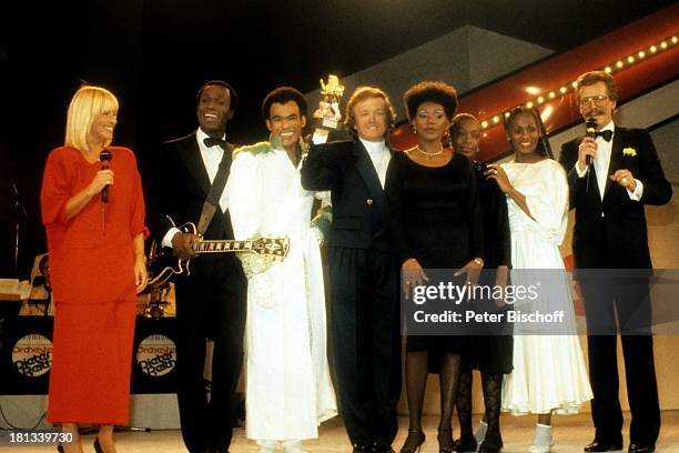 Musikgruppe "Boney M.", Marcia Barrett , Frank Farian , Bobby Farrell , Liz Mitchell , Helga Maizie Williams , , Jochen Pützenbacher ,...