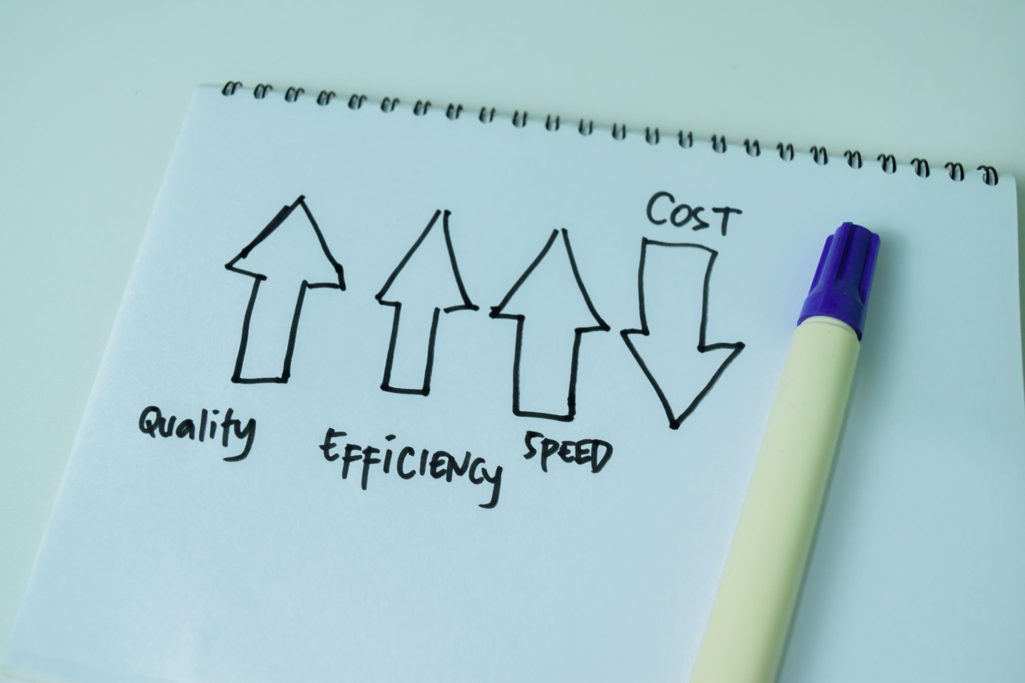 Concept of Business Perfomance management and improvement. Quality, Efficiency, Speed, Cost Concept of Business Perfomance management and improvement. Quality, Efficiency, Speed, Cost