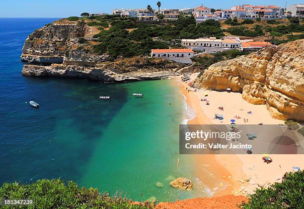 praia do benagil, lagoa - algarve stock pictures, royalty-free photos & images