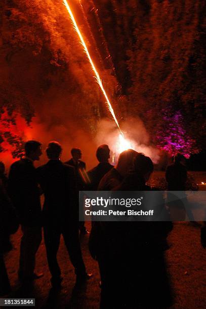 Feuerwerk, Sommerfest "Der festliche Sommerabend von Preussen 2007" auf dem "Wümmehof" von P r i n z C h r i s t i a n S i g i s m u n d von P r e u...