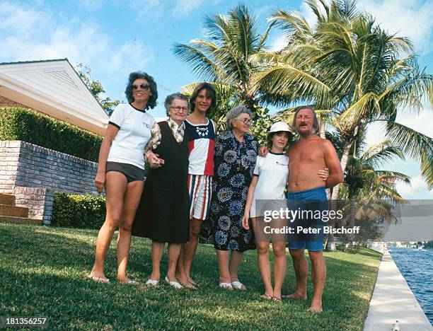 James Last, Tochter Rina , Mutter Martha, Sohn Ronnie, Schwiegermutter Meta Wiese, Ehefrau Waltraud , Homestory, Fort Lauderdale, Florida, USA,...