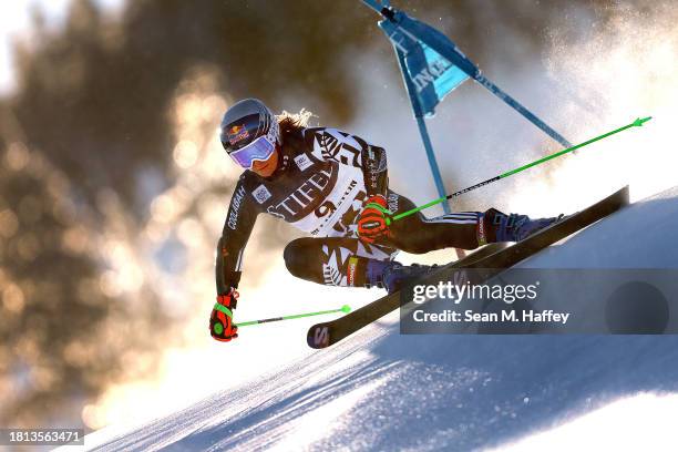 Alice Robinson of Team New Zealand competes during the first run of the Women's Giant Slalom at the Stifel Killington FIS World Cup race on November...