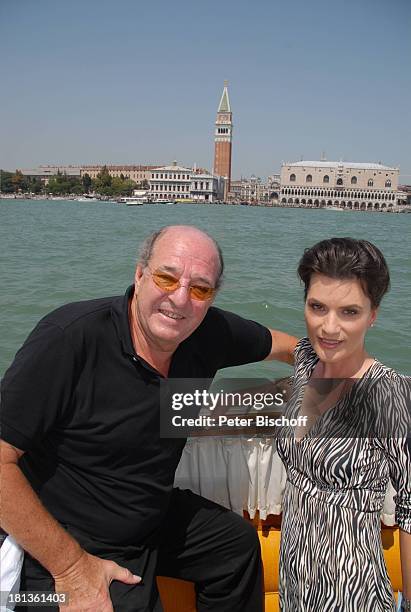 Ralph Siegel, Ehefrau Kriemhild Jahn, Musikfilm "Eine Nacht in Venedig" mit K R I E M H I L D J A H N, Venedig, Italien, Europa, Canale Grande, im...