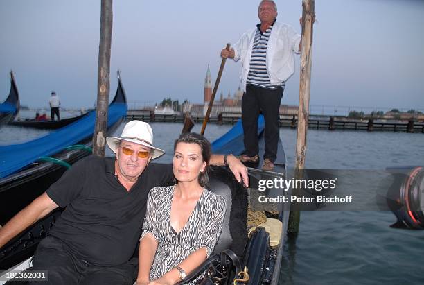 Ralph Siegel, Ehefrau Kriemhild Jahn, Musikfilm "Eine Nacht in Venedig" mit K R I E M H I L D J A H N, Venedig, Italien, Europa, Canale Grande ,...