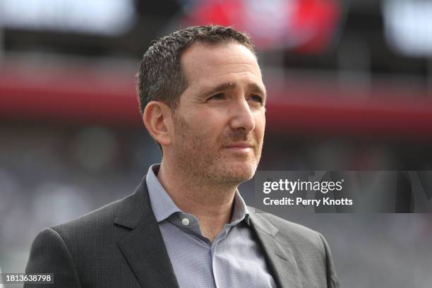 Philadelphia Eagles general manager Howie Roseman on the field prior to the NFC Wild Card playoff game against the Tampa Bay Buccaneers at Raymond...