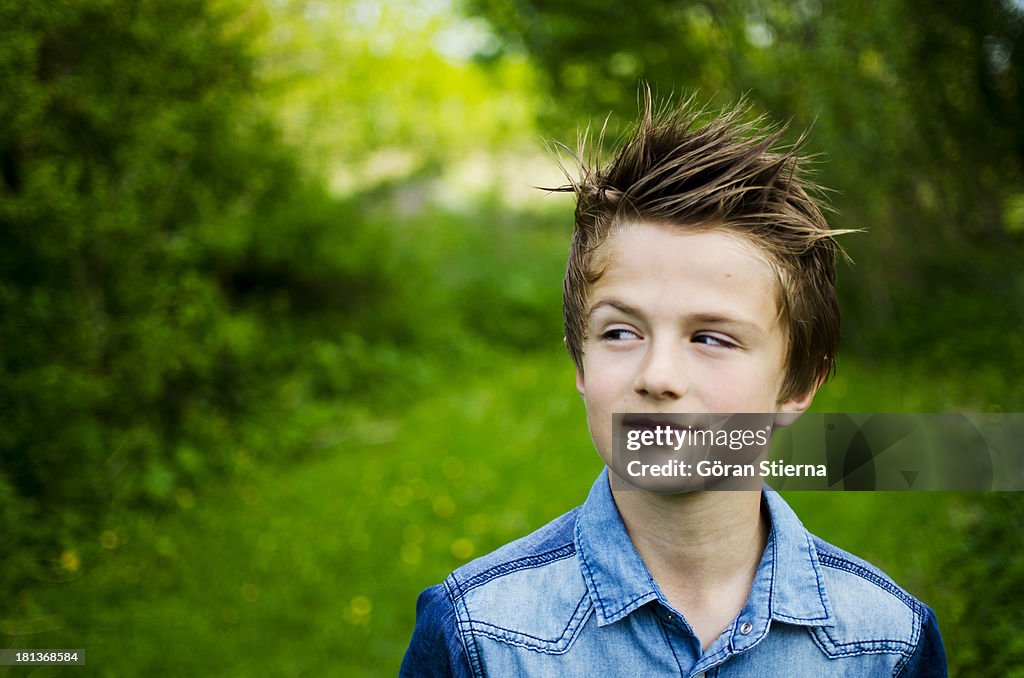 Boy outside