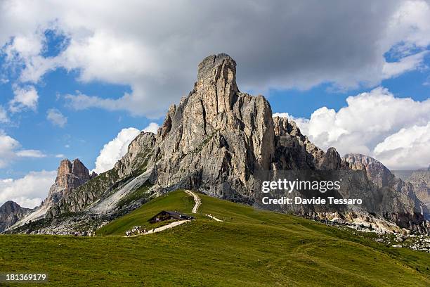 mount gusela - colle santa lucia stock pictures, royalty-free photos & images